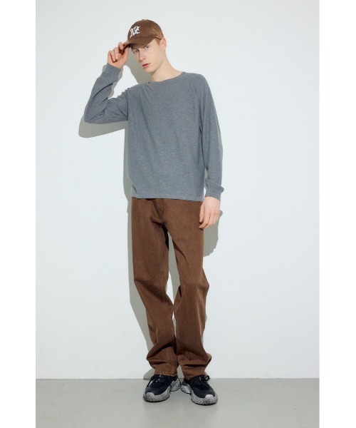 AZUL by moussy(アズールバイマウジー)の「カシミヤミックスニットトップス(ニット/セーター・メンズ・ライトブルー/ライトピンク/ブラック/杢グレー・X-LARGE/LARGE/MEDIUM)」の19枚目の写真