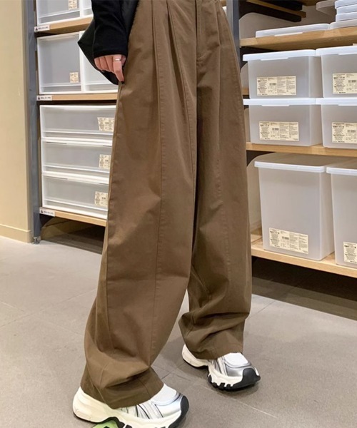 Flugge（フラッジー）の「チノライクパンツ（チノパンツ・レディース・ベージュ/ブラウン・MEDIUM/LARGE）」の3枚目の写真