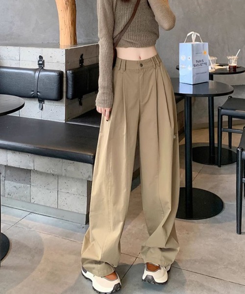 Flugge（フラッジー）の「チノライクパンツ（チノパンツ・レディース・ベージュ/ブラウン・MEDIUM/LARGE）」の6枚目の写真