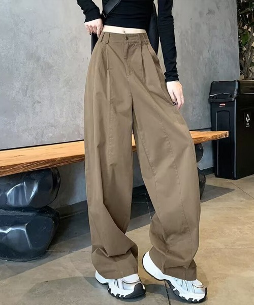 Flugge（フラッジー）の「チノライクパンツ（チノパンツ・レディース・ベージュ/ブラウン・MEDIUM/LARGE）」の9枚目の写真