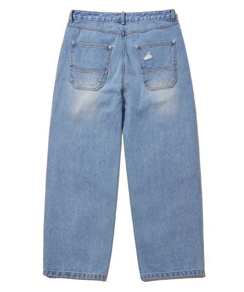 BROWNBREATH（ブラウンブレス）の「TAG WORKER DENIM PANTS - LIGHT BLUE（デニムパンツ・レディース・その他・S/M/L/XL）」の2枚目の写真