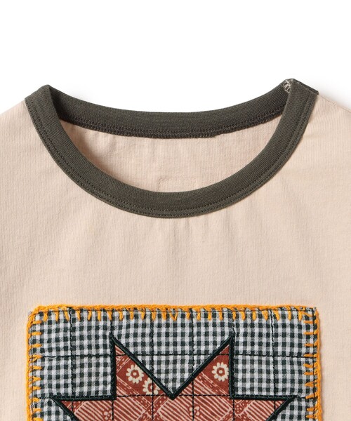 こども ビームス(コドモビームス)の「パッチワーク モチーフ Tシャツ 2026SS(90~140cm)(Tシャツ/カットソー・キッズ・ホワイト系その他5/ブラウン・90/100/110/120/130/140)」の11枚目の写真