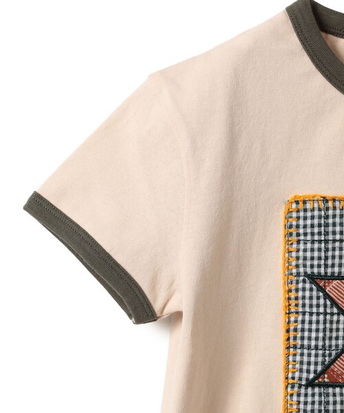 こども ビームス(コドモビームス)の「パッチワーク モチーフ Tシャツ 2026SS(90~140cm)(Tシャツ/カットソー・キッズ・ホワイト系その他5/ブラウン・90/100/110/120/130/140)」の13枚目の写真