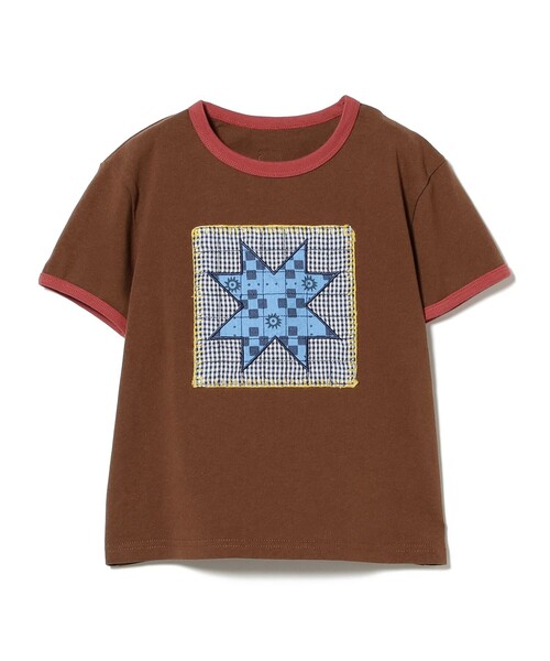 こども ビームス（コドモビームス）の「パッチワーク モチーフ Tシャツ 2026SS（90～140cm）（Tシャツ/カットソー・キッズ・ホワイト系その他5/ブラウン・130/120/110/100/90/140）」の20枚目の写真