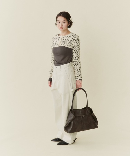 FUULLY STUDIO(フーリィーステューディオ)の「ベルト付き2WAYトートバッグ(トートバッグ・レディース・ブラウン/キャメル/ブラック・FREE)」の8枚目の写真