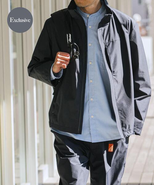 +phenix(プラスフェニックス)の「『別注』+phenix WINDSTOPPER by GORE-TEX LABS スタンドブルゾン(ブルゾン・メンズ・ブラック/カーキ/ネイビー・MEDIUM/LARGE/X-LARGE)」の3枚目の写真