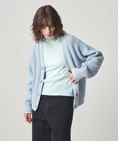 Steven Alan（スティーブンアラン）の「＜Steven Alan＞ドット リブ フリル プルオーバー（Tシャツ/カットソー・レディース・ライトピンク/ホワイト/ライトブルー・FREE）」の7枚目の写真