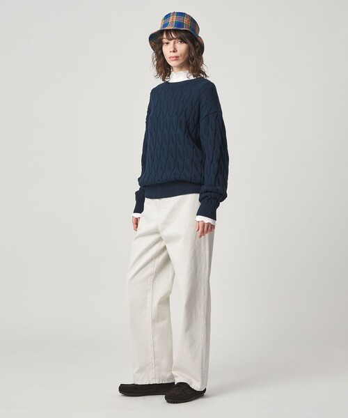 Steven Alan（スティーブンアラン）の「＜Steven Alan＞ドット リブ フリル プルオーバー（Tシャツ/カットソー・レディース・ライトピンク/ホワイト/ライトブルー・FREE）」の10枚目の写真