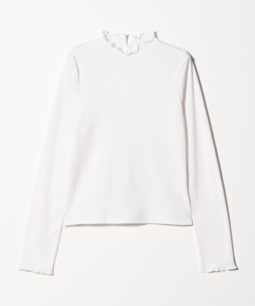 Steven Alan（スティーブンアラン）の「＜Steven Alan＞ドット リブ フリル プルオーバー（Tシャツ/カットソー・レディース・ライトピンク/ホワイト/ライトブルー・FREE）」の19枚目の写真