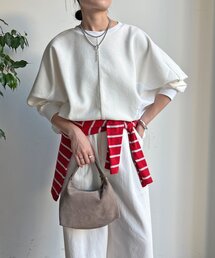 DouDou | 【WEB限定】異素材切替プルオーバー(Tシャツ/カットソー)