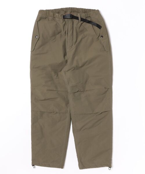 UNFRM OUTDOOR STANDARD(ユニフォームアウトドアスタンダード)の「【UNFRM OUTDOOR STANDARD:ユニフォームアウトドアスタンダード】COTTON-POLYESTER INSULATED OVER PANTS/ドローコード付きインサレーションパンツ(その他パンツ・レディース・ブラック/オリーブ・SMALL)」の4枚目の写真