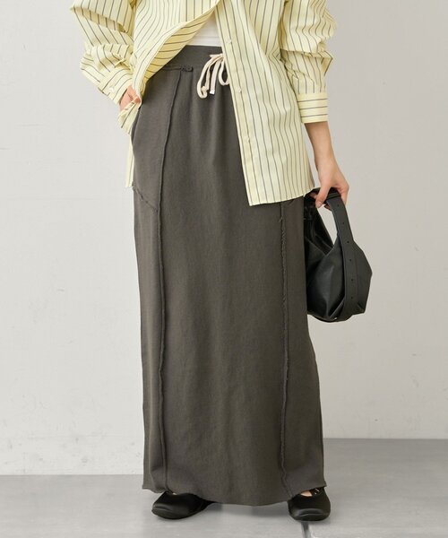 CIAOPANIC TYPY（チャオパニックティピー）の「カラー杢Ｉライン切替デザインスカート（スカート・レディース・イエロー/サックスブルー/チャコールグレー・MEDIUM/SMALL）」の7枚目の写真