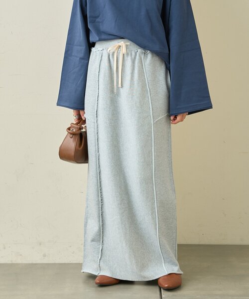 CIAOPANIC TYPY（チャオパニックティピー）の「カラー杢Ｉライン切替デザインスカート（スカート・レディース・イエロー/サックスブルー/チャコールグレー・MEDIUM/SMALL）」の21枚目の写真