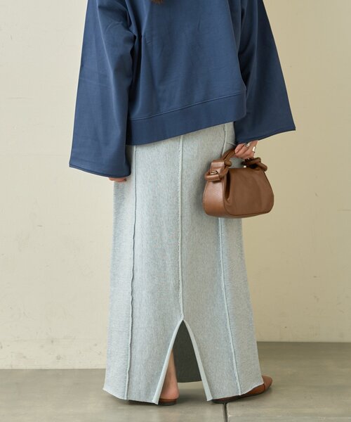 CIAOPANIC TYPY（チャオパニックティピー）の「カラー杢Ｉライン切替デザインスカート（スカート・レディース・イエロー/サックスブルー/チャコールグレー・MEDIUM/SMALL）」の19枚目の写真