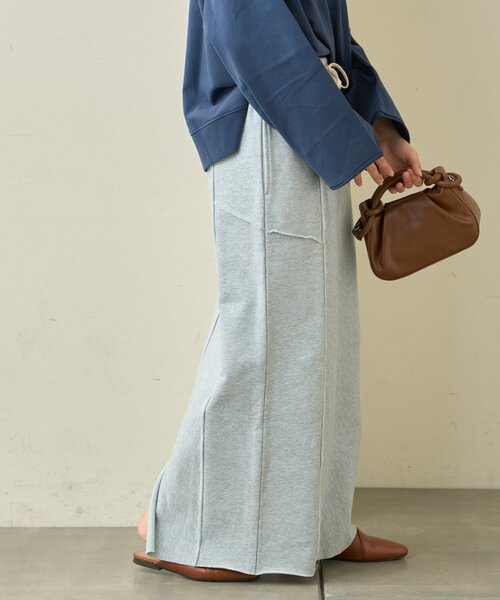 CIAOPANIC TYPY（チャオパニックティピー）の「カラー杢Ｉライン切替デザインスカート（スカート・レディース・イエロー/サックスブルー/チャコールグレー・MEDIUM/SMALL）」の18枚目の写真