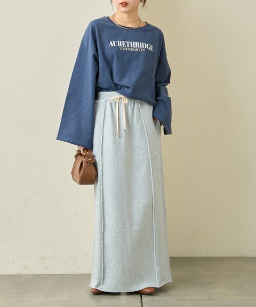 CIAOPANIC TYPY（チャオパニックティピー）の「カラー杢Ｉライン切替デザインスカート（スカート・レディース・イエロー/サックスブルー/チャコールグレー・MEDIUM/SMALL）」の17枚目の写真