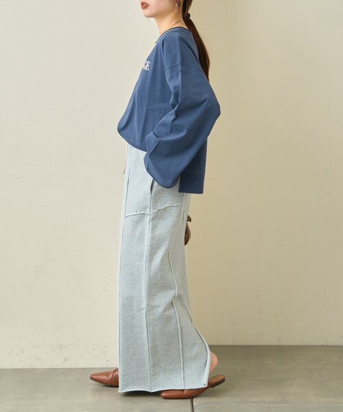 CIAOPANIC TYPY（チャオパニックティピー）の「カラー杢Ｉライン切替デザインスカート（スカート・レディース・イエロー/サックスブルー/チャコールグレー・MEDIUM/SMALL）」の16枚目の写真