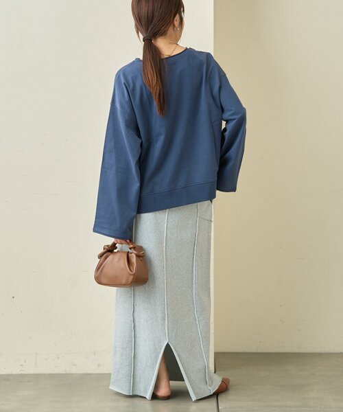 CIAOPANIC TYPY（チャオパニックティピー）の「カラー杢Ｉライン切替デザインスカート（スカート・レディース・イエロー/サックスブルー/チャコールグレー・MEDIUM/SMALL）」の15枚目の写真