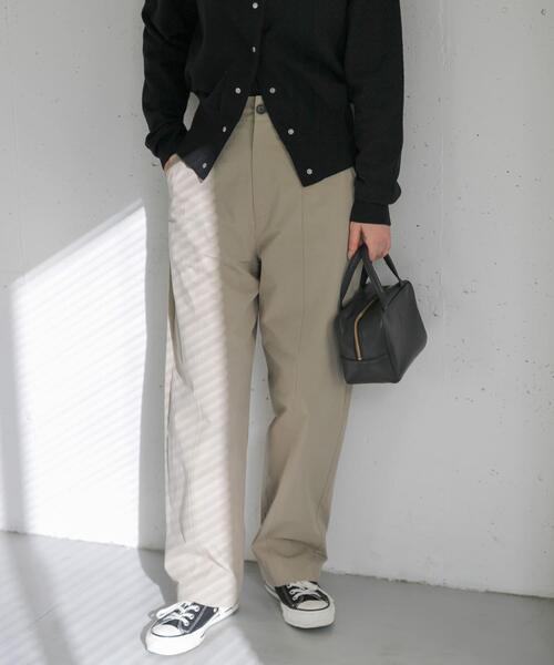 FORK&SPOON（フォークアンドスプーン）の「FORK&SPOON　センターシームパンツ（その他パンツ・レディース・ベージュ/チャコールグレー・2/1）」の17枚目の写真