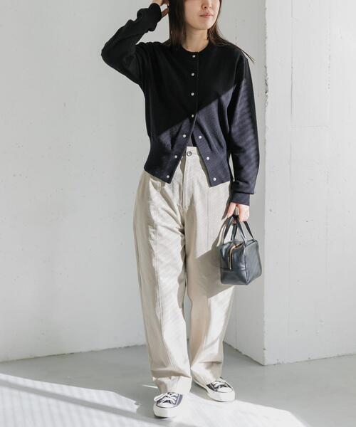 FORK&SPOON（フォークアンドスプーン）の「FORK&SPOON　センターシームパンツ（その他パンツ・レディース・ベージュ/チャコールグレー・2/1）」の21枚目の写真