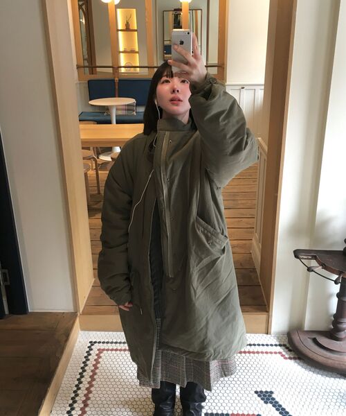 CARGOBROS FOR WOMAN(カーゴブロスフォーウィメン)の「ウールチェックプリーツラップミディスカート(ブラウン)(スカート・レディース・その他・FREE)」の8枚目の写真