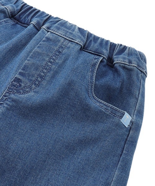 moimoln（モイモルン）の「チューリップポケットワイドデニムパンツ（デニムパンツ・キッズ・ブルー/ライトブルー・90cm/100cm/110cm/120cm/130cm）」の5枚目の写真