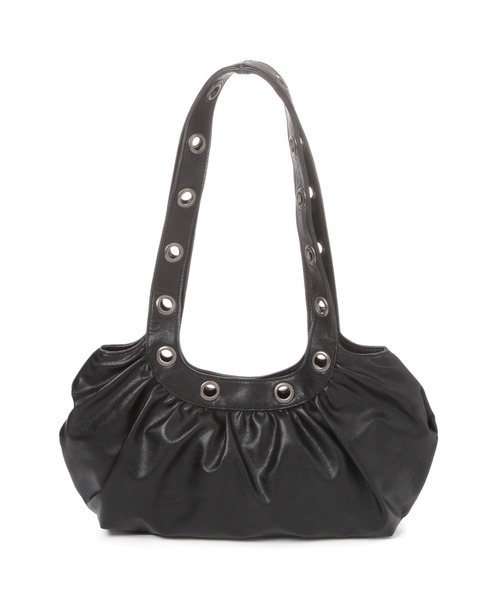 3.3 Field Trip （3.3フィールドトリップ）の「3.3 Field Trip／ハトメ付きバッグ（ショルダーバッグ・レディース・ブラック・FREE）」の4枚目の写真