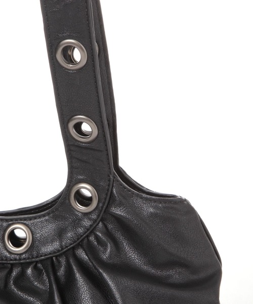 3.3 Field Trip （3.3フィールドトリップ）の「3.3 Field Trip／ハトメ付きバッグ（ショルダーバッグ・レディース・ブラック・FREE）」の6枚目の写真