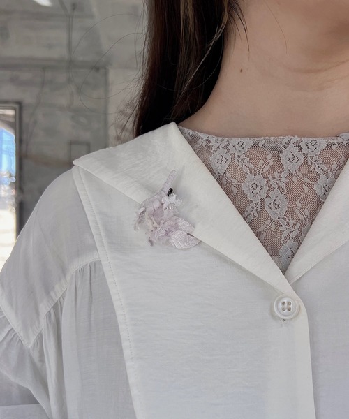 m.soeur（エムスール）の「クララとサテンのシュシュ（シュシュ・レディース・グレー/ホワイト/ピンク・FREE）」の18枚目の写真