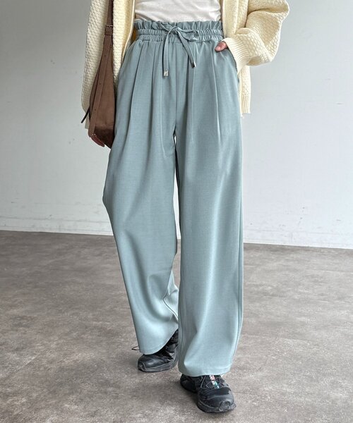 CPCM（シーピーシーエム）の「ウエストフリルイージーパンツ（その他パンツ・レディース・グレー/ブルー/ブラック/ピンク/ベージュ/イエロー・FREE/SMALL）」の4枚目の写真
