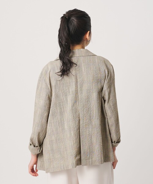 BEAUTY&YOUTH UNITED ARROWS(ビューティーアンドユースユナイテッドアローズ)の「【WEB限定】グレンチェック ダブルジャケット ウォッシャブル(テーラードジャケット・レディース・ブラック/ベージュ・FREE)」の6枚目の写真