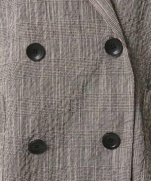 BEAUTY&YOUTH UNITED ARROWS(ビューティーアンドユースユナイテッドアローズ)の「【WEB限定】グレンチェック ダブルジャケット ウォッシャブル(テーラードジャケット・レディース・ブラック/ベージュ・FREE)」の16枚目の写真