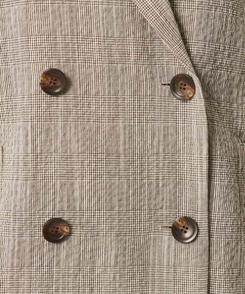 BEAUTY&YOUTH UNITED ARROWS(ビューティーアンドユースユナイテッドアローズ)の「【WEB限定】グレンチェック ダブルジャケット ウォッシャブル(テーラードジャケット・レディース・ブラック/ベージュ・FREE)」の17枚目の写真