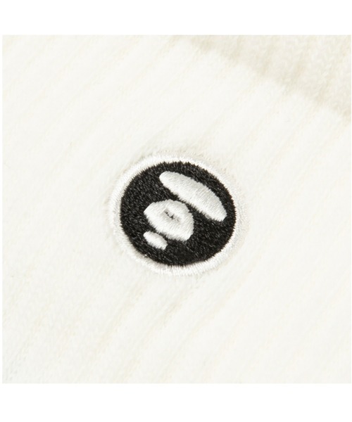 AAPE BY A BATHING APE（エーエイプバイアベイシングエイプ）の「AAPE MAIN SOCKS（ソックス/靴下・メンズ・ブラック/アイボリー・SMALL/LARGE）」の4枚目の写真