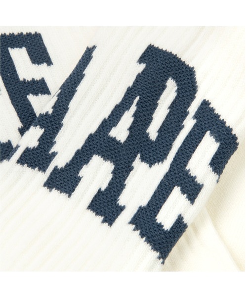 AAPE BY A BATHING APE（エーエイプバイアベイシングエイプ）の「AAPE MAIN SOCKS（ソックス/靴下・メンズ・ブラック/アイボリー・SMALL/LARGE）」の5枚目の写真