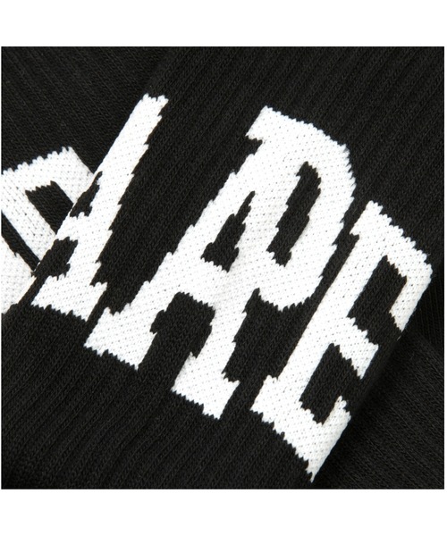 AAPE BY A BATHING APE（エーエイプバイアベイシングエイプ）の「AAPE MAIN SOCKS（ソックス/靴下・メンズ・ブラック/アイボリー・SMALL/LARGE）」の8枚目の写真