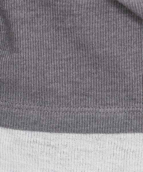 THE SHOP TK （ザ ショップ ティーケー ）の「配色テレコカットソー（Tシャツ/カットソー・レディース・チャコールグレー/ナチュラル/ライトブルー・13/12）」の7枚目の写真