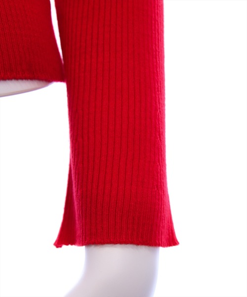 CLEAR BASIC（クリアベーシック）の「レース襟付きニットトップス[大人 フェミニン 上品]（ニット/セーター・レディース・オフホワイト/ブラック/レッド・F）」の9枚目の写真