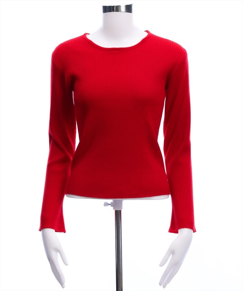 CLEAR BASIC（クリアベーシック）の「レース襟付きニットトップス[大人 フェミニン 上品]（ニット/セーター・レディース・オフホワイト/ブラック/レッド・F）」の11枚目の写真