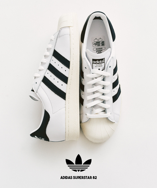 417 EDIFICE(フォーワンセブンエディフィス)の「adidas / アディダス SUPERSTAR 82(スニーカー・メンズ・ホワイト/ブラック・26cm/27cm/28cm)」の4枚目の写真