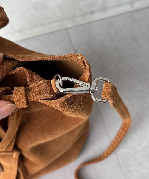 DouDou（ドゥドゥ）の「【WEB限定】スエードミニトートバッグ（ショルダーバッグ・レディース・キャメル/モカ・FREE）」の13枚目の写真