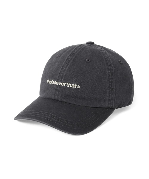 thisisneverthat(ディスイズネバーザット)の「T-Logo Cap(キャップ・メンズ・チャコール/アイボリー/ホワイト×ブルー/ライトオリーブ/ブラウン・FREE)」の1枚目の写真