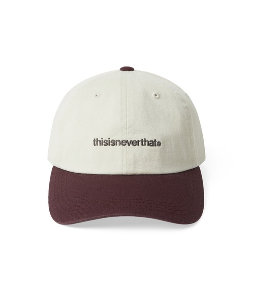 thisisneverthat(ディスイズネバーザット)の「T-Logo Cap(キャップ・メンズ・チャコール/アイボリー/ホワイト×ブルー/ライトオリーブ/ブラウン・FREE)」の6枚目の写真