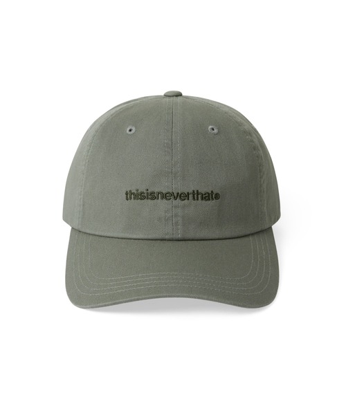 thisisneverthat(ディスイズネバーザット)の「T-Logo Cap(キャップ・メンズ・チャコール/アイボリー/ホワイト×ブルー/ライトオリーブ/ブラウン・FREE)」の14枚目の写真