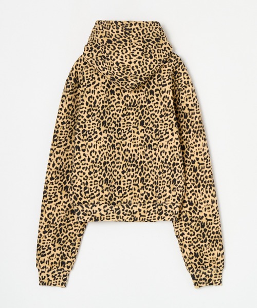 BEEDEN（ビーデン）の「POINT SNAP FASTENER PULLOVER（パーカー・レディース・レッド/レオパード・FREE）」の11枚目の写真
