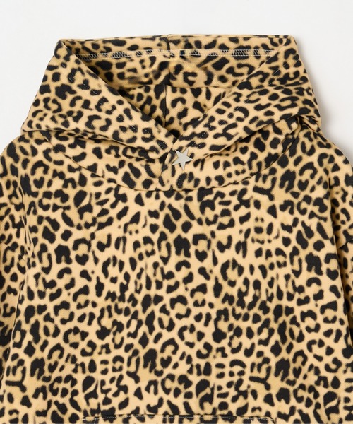 BEEDEN（ビーデン）の「POINT SNAP FASTENER PULLOVER（パーカー・レディース・レッド/レオパード・FREE）」の12枚目の写真