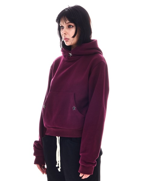 BEEDEN（ビーデン）の「POINT SNAP FASTENER PULLOVER（パーカー・レディース・レッド/レオパード・FREE）」の20枚目の写真