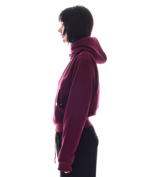 BEEDEN（ビーデン）の「POINT SNAP FASTENER PULLOVER（パーカー・レディース・レッド/レオパード・FREE）」の21枚目の写真