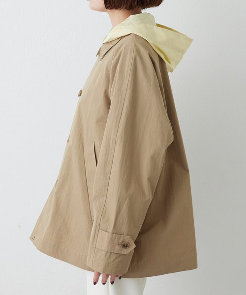 Whim Gazette（ウィムガゼット）の「【GEMINI】フードリバーシブルコート（ブルゾン・レディース・カーキ/ベージュ・FREE）」の21枚目の写真