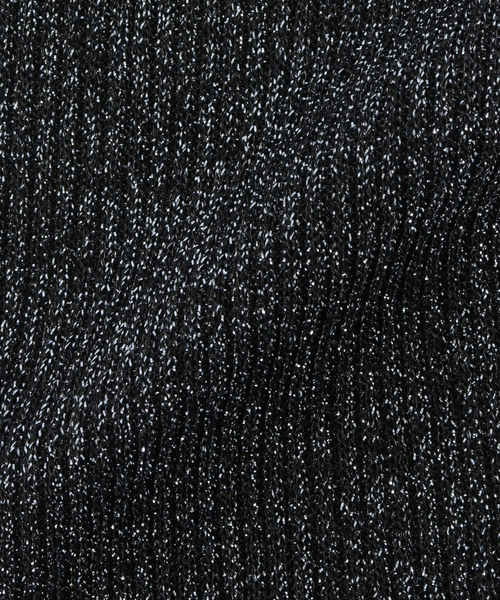 Piedi Nudi（ピエディヌーディ）の「piedinudi/ ピエディヌーディー LAME RIB HIGH（ソックス/靴下・レディース・ブラウン/ネイビー・FREE）」の9枚目の写真